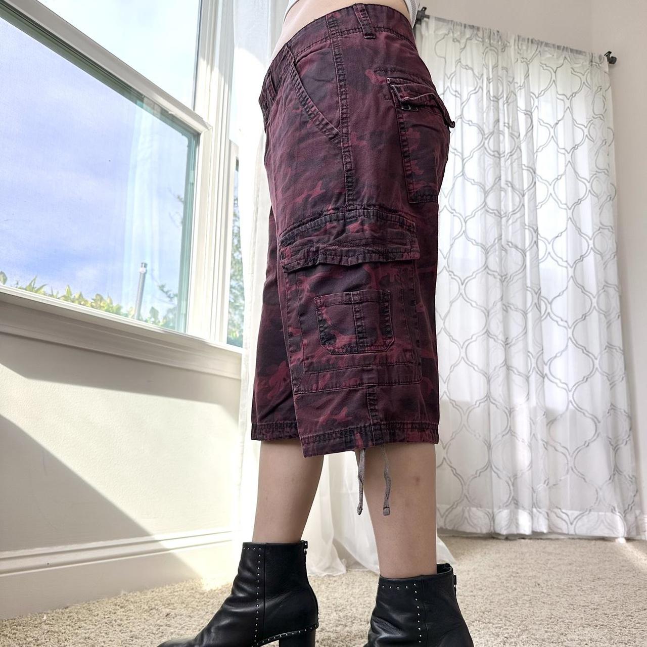Women's Red and Brown Shorts