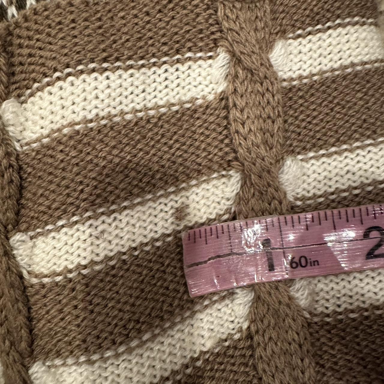 Women's Cream and Brown Jumper