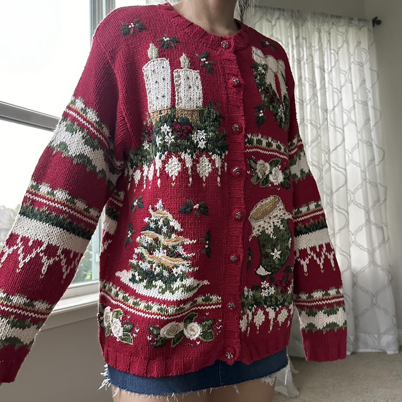 Women's Red Cardigan