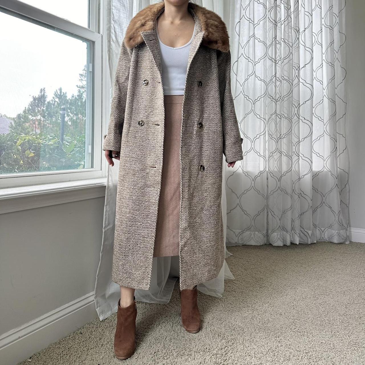 Women's Tan and Brown Coat