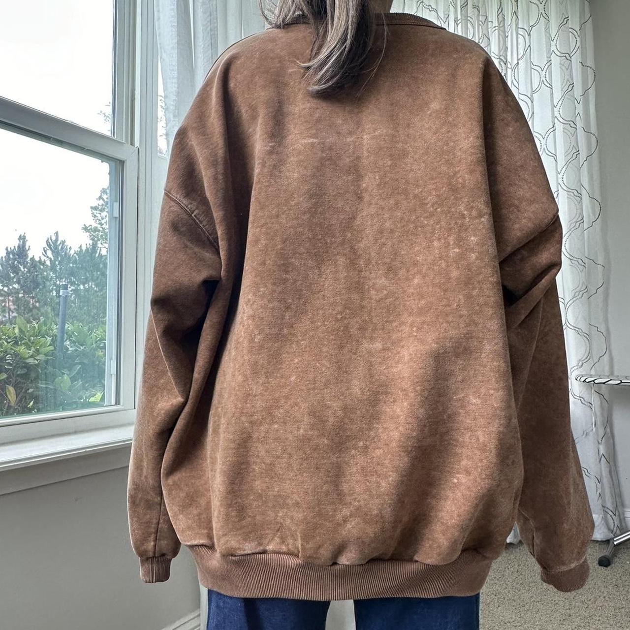 Women's Brown and Tan Sweatshirt