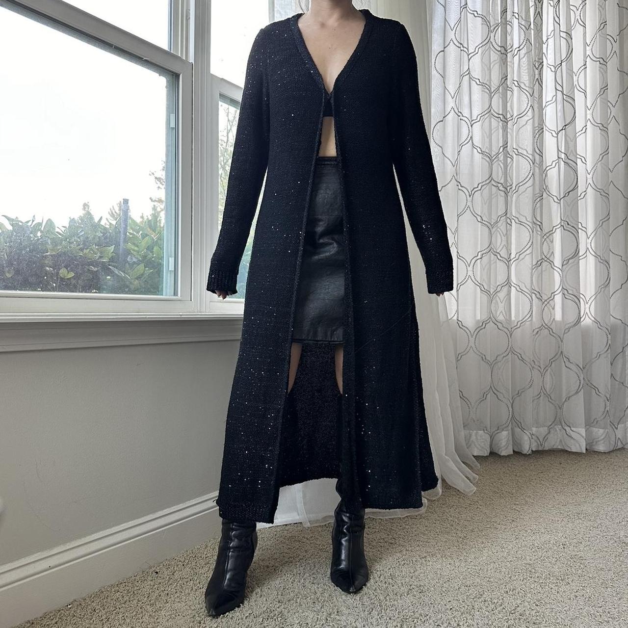 White House Black Market Women's Black Coat