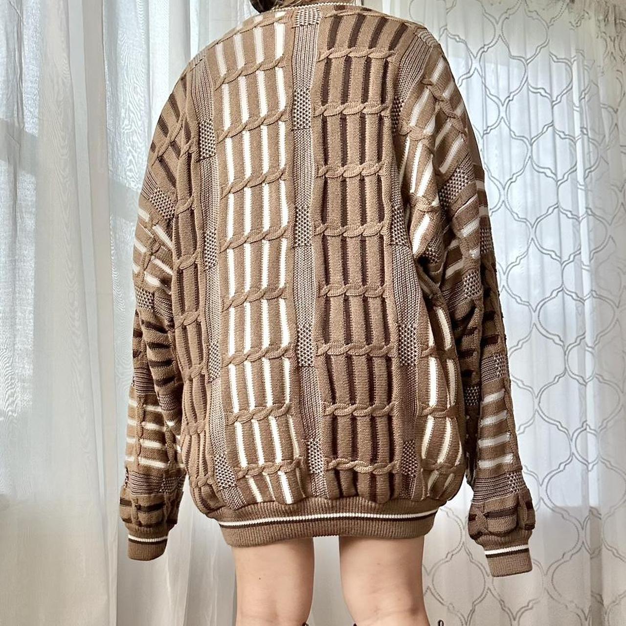 Women's Cream and Brown Jumper