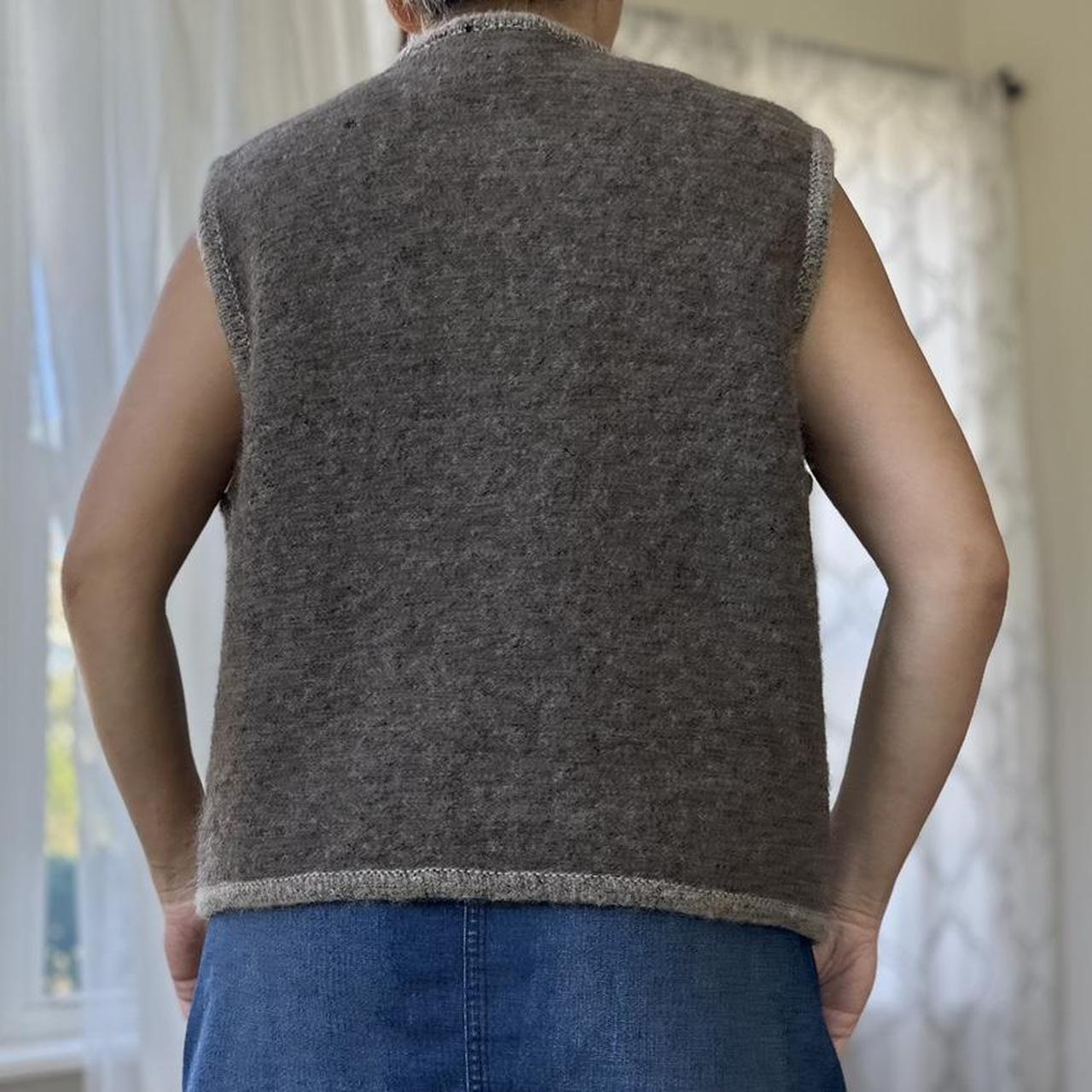 Women's Brown and Cream Gilet