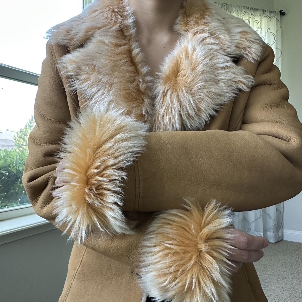 Women's Tan and Cream Jacket
