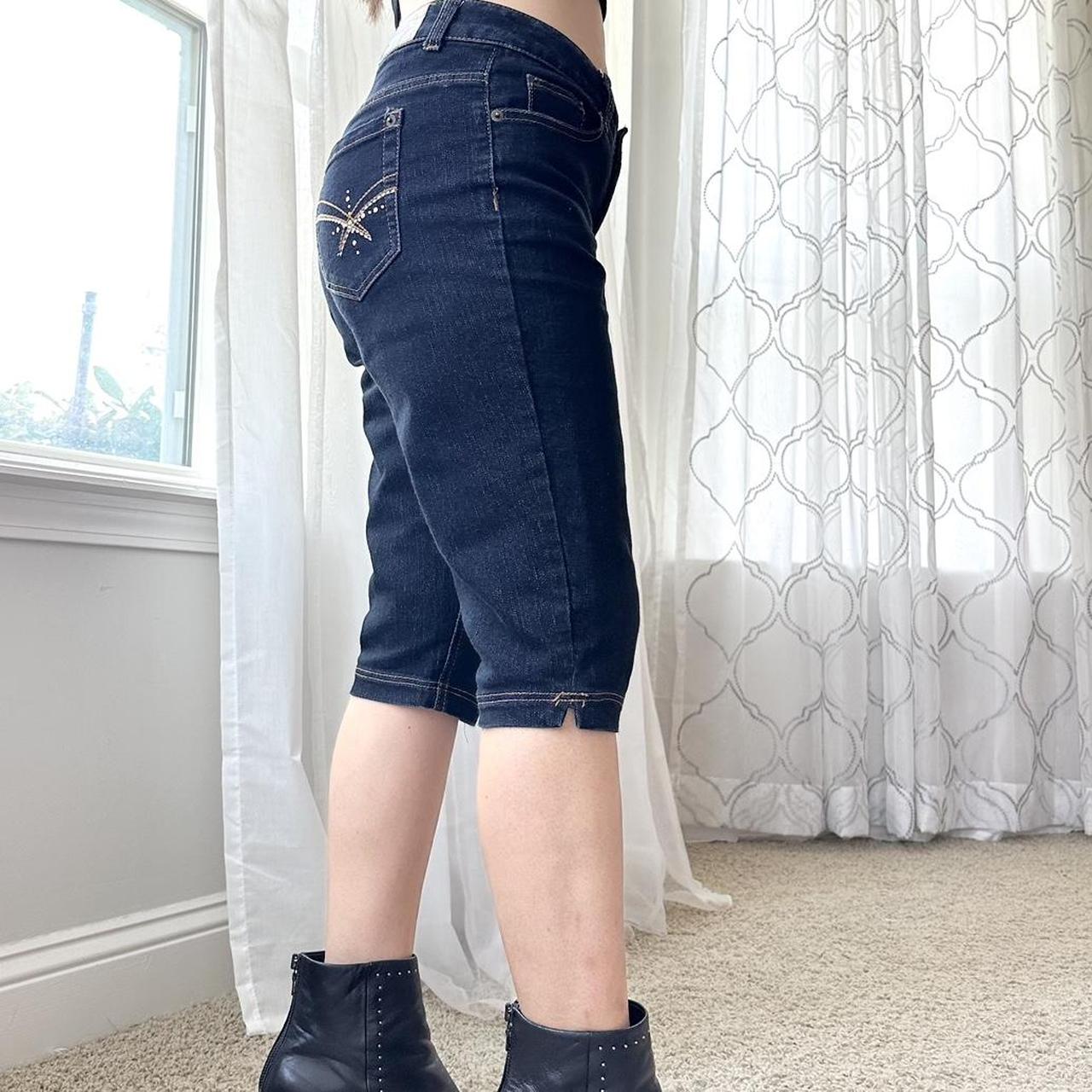Women's Navy and Tan Jeans