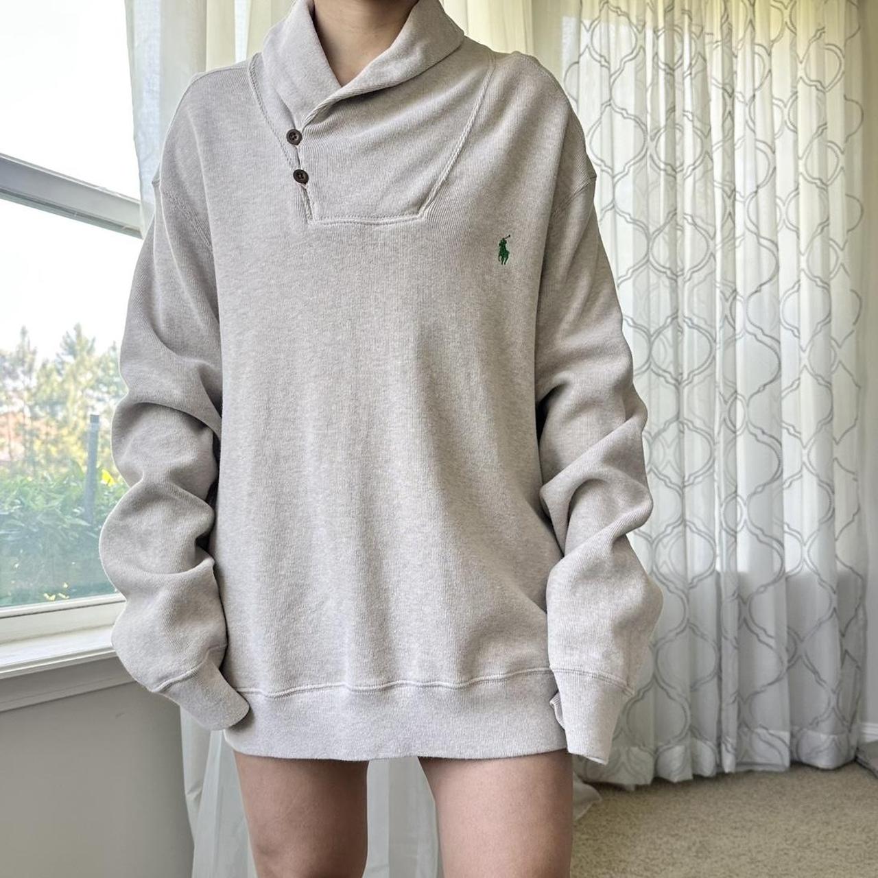 Polo Ralph Lauren Women's Khaki and Brown Jumper