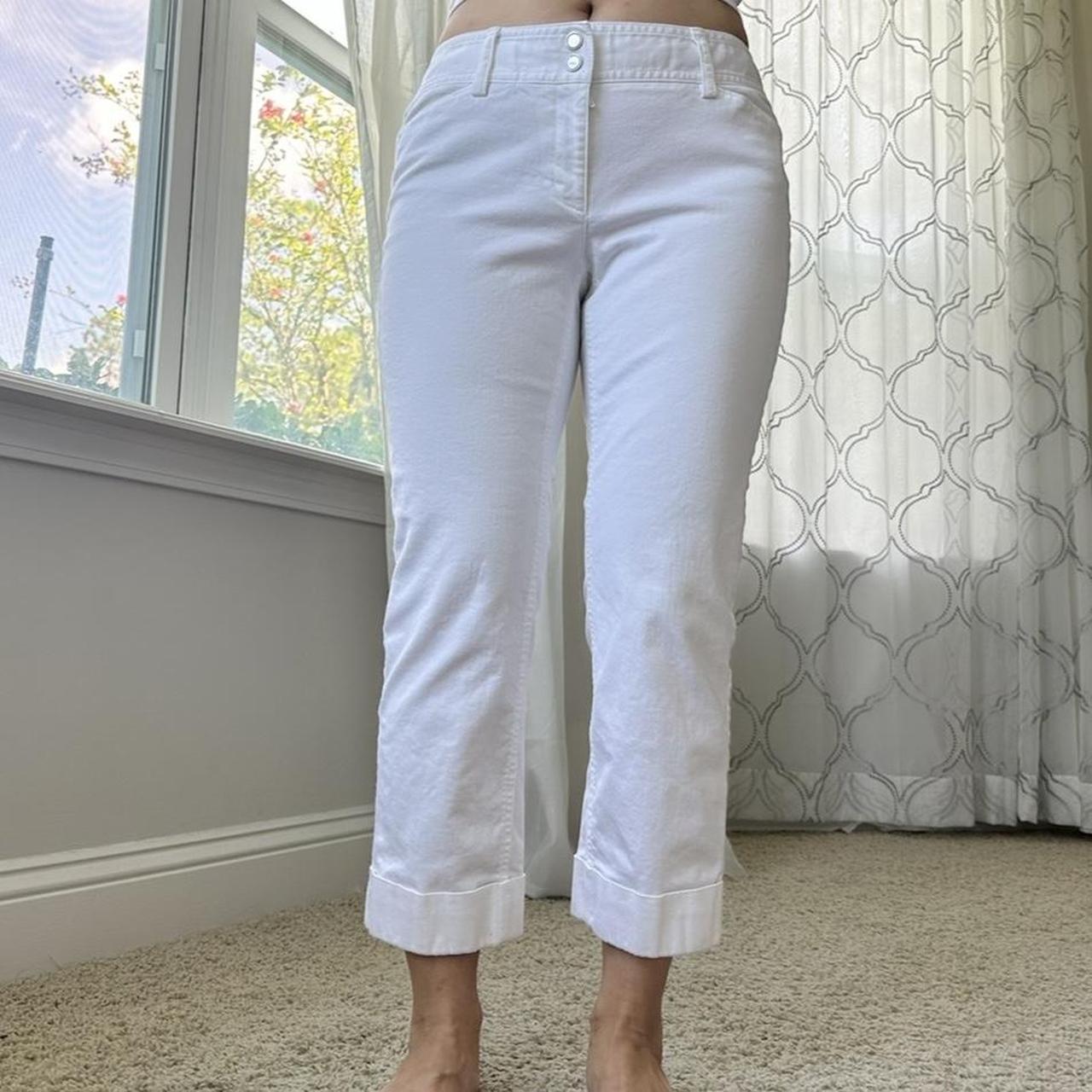 White House Black Market Women's White Trousers