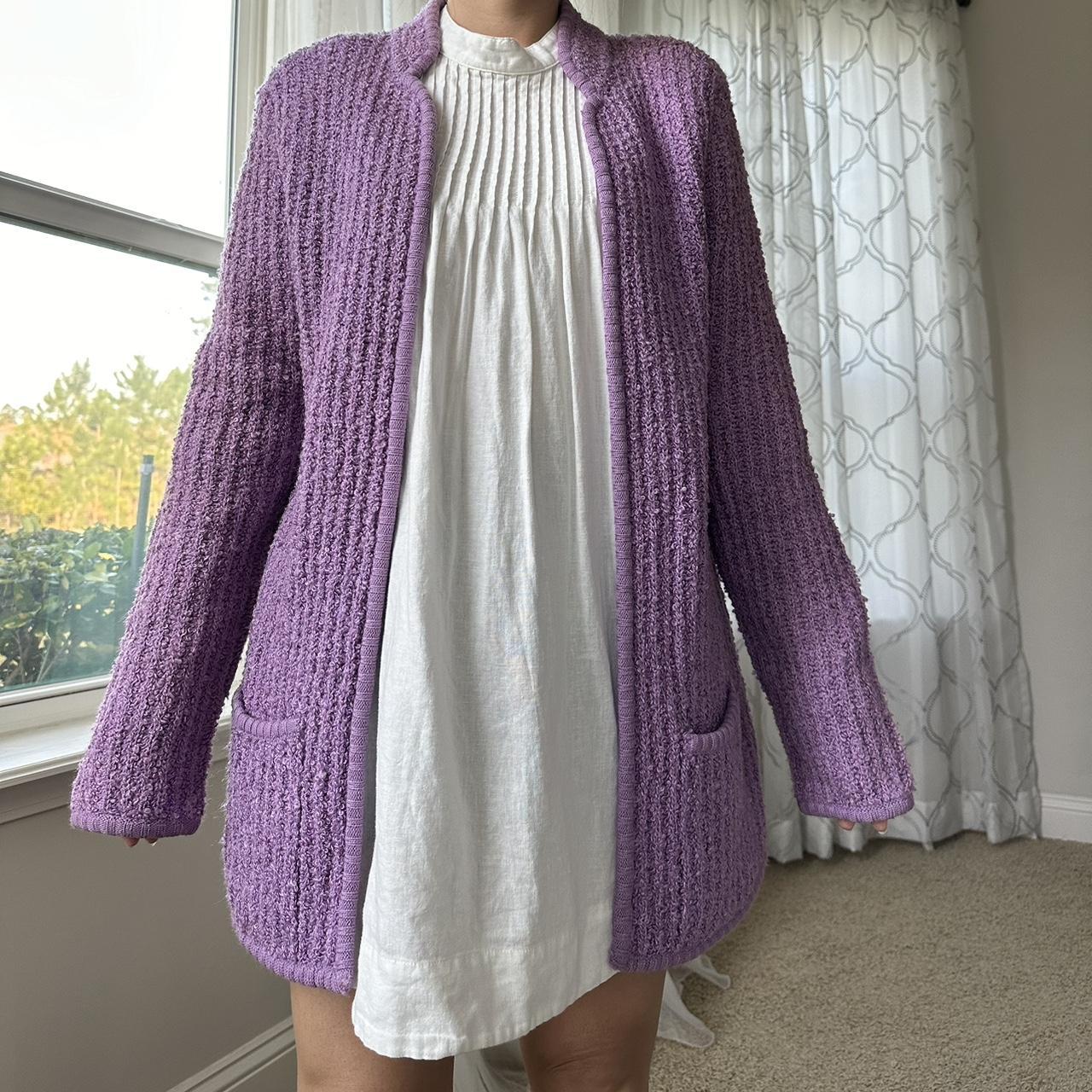 Women's Purple Cardigan