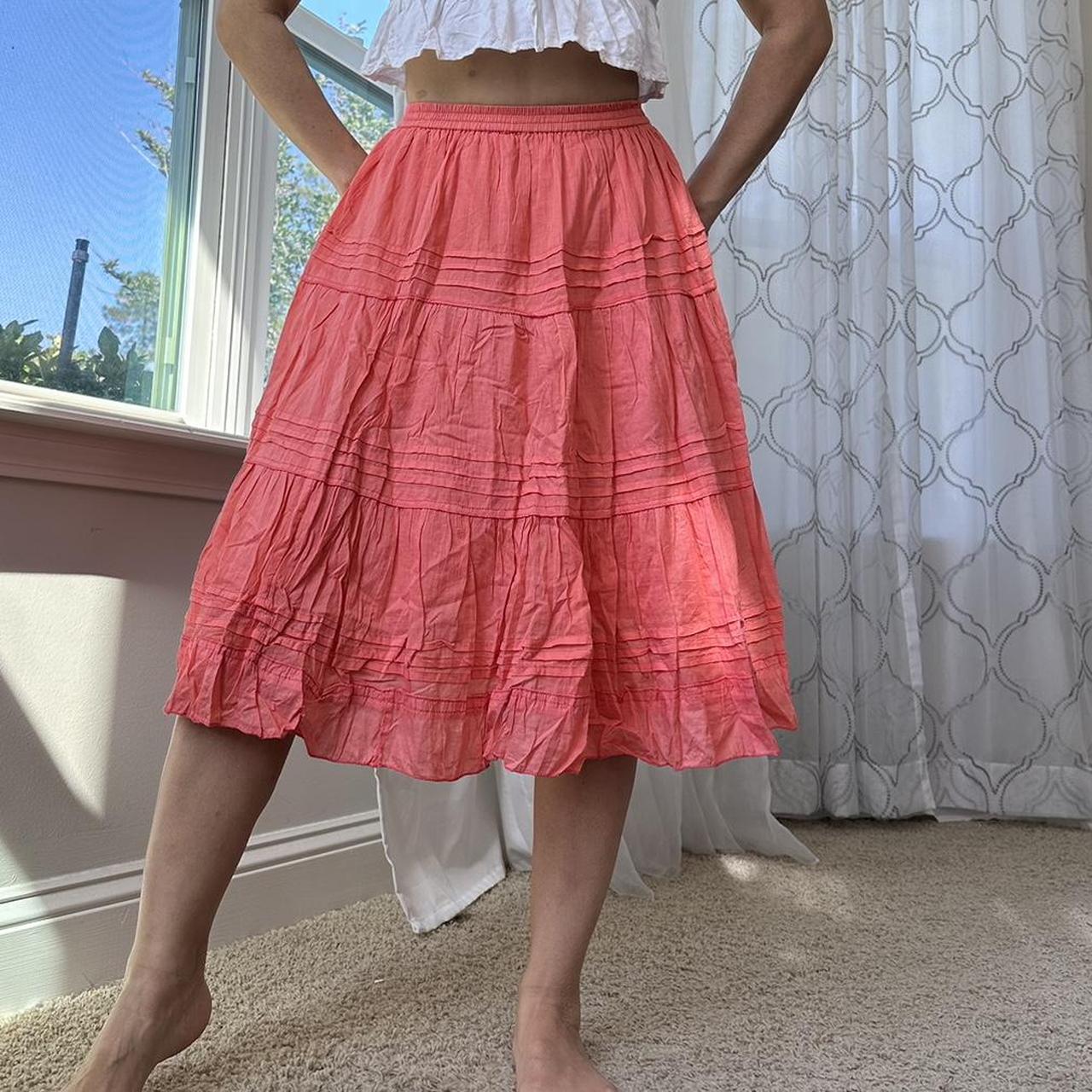 Women's Orange Skirt