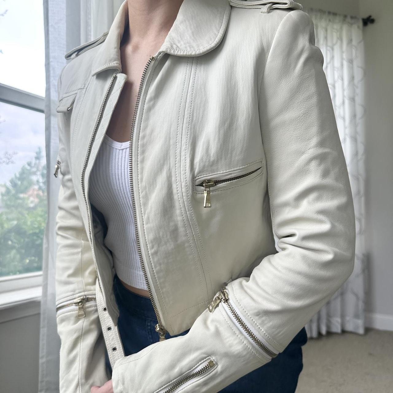 alice + olivia Women's Cream Jacket