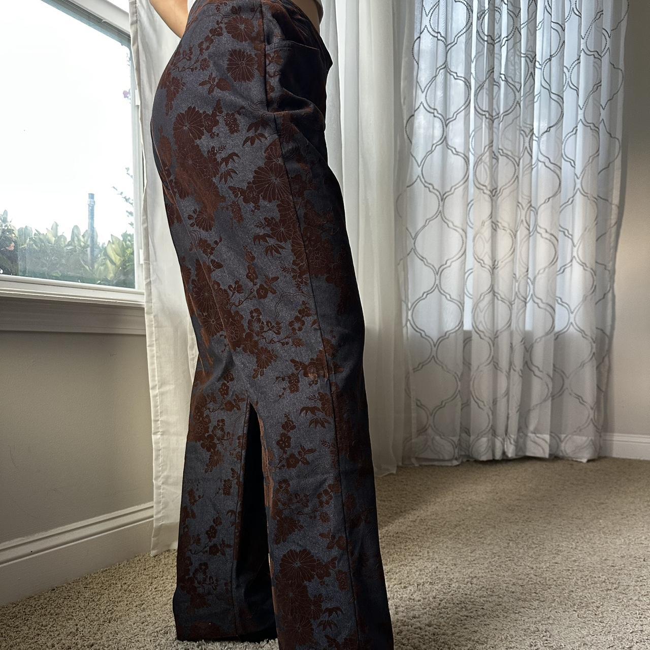 Women's Brown and Blue Jumpsuit