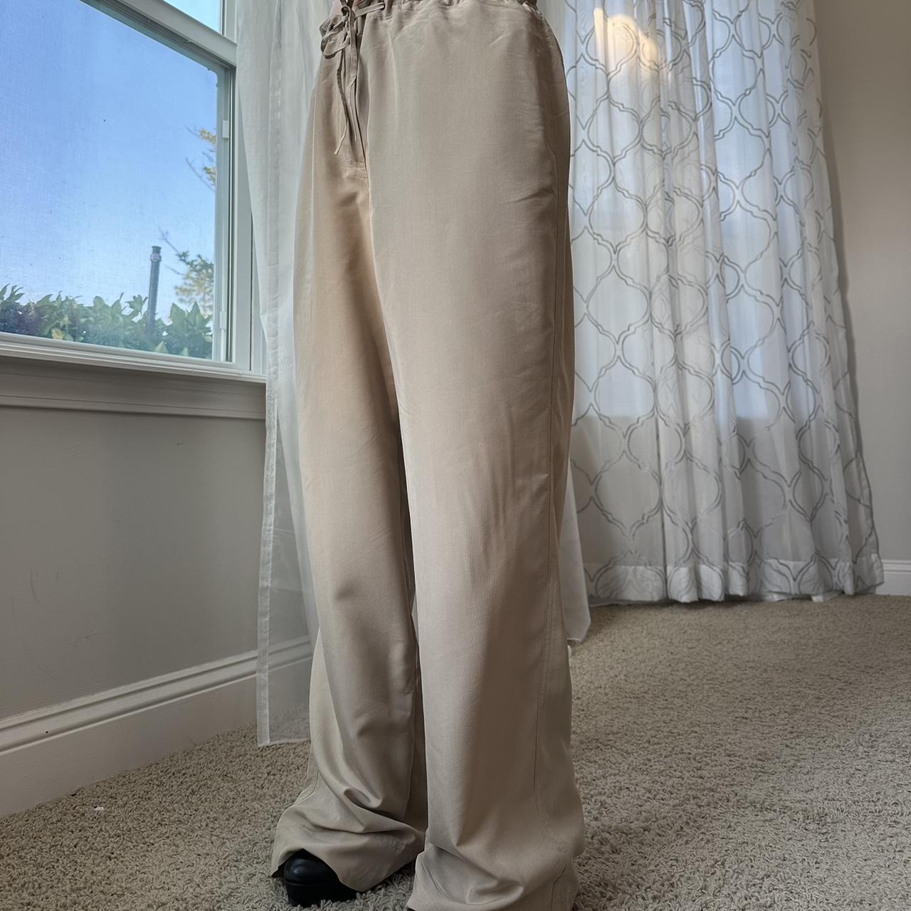 New York & Company Women's Tan and Khaki Trousers