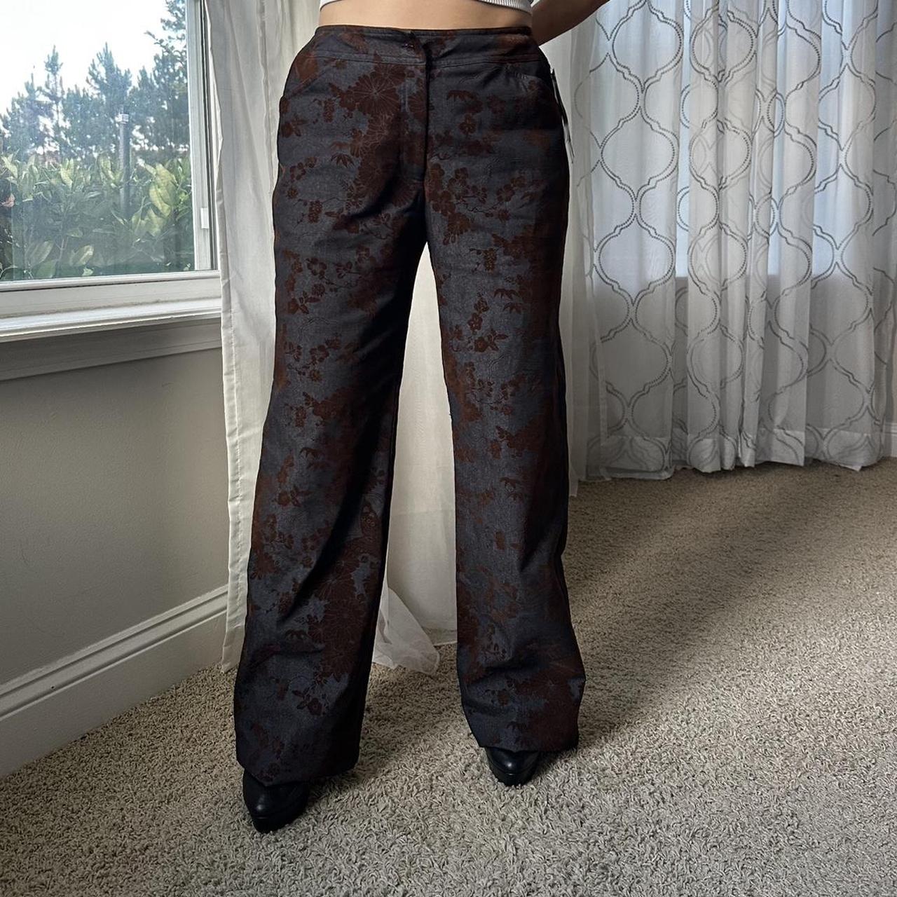 Women's Brown and Blue Jumpsuit