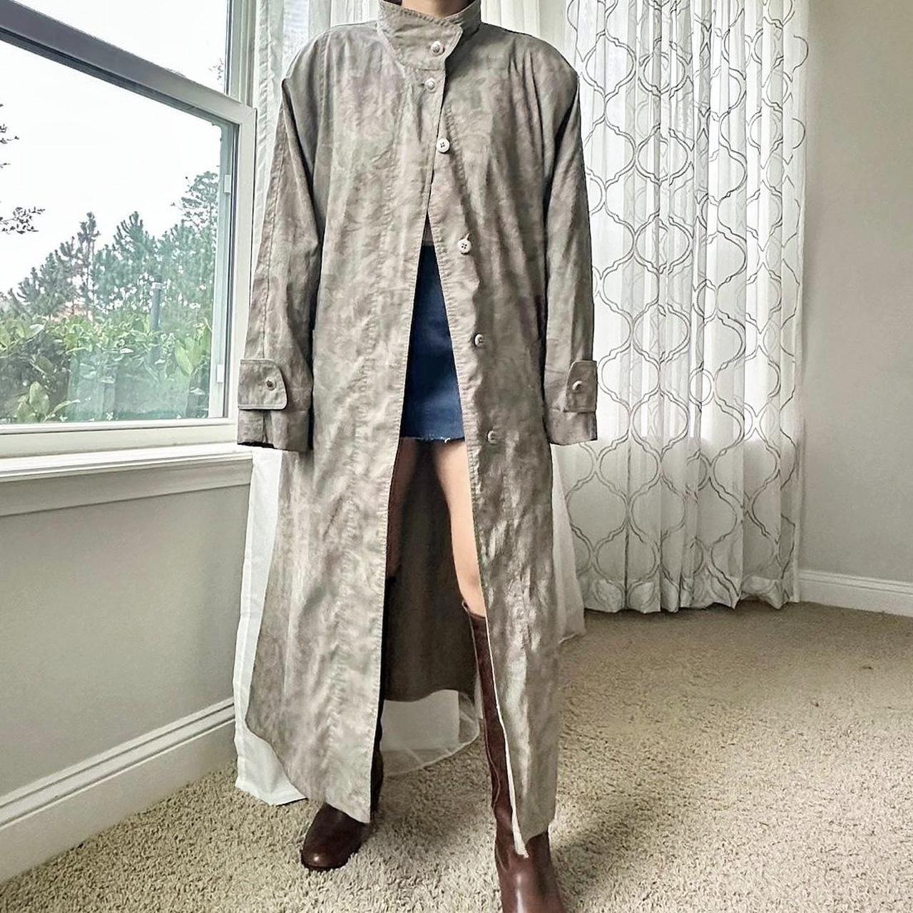 London Fog Women's Grey and Green Coat