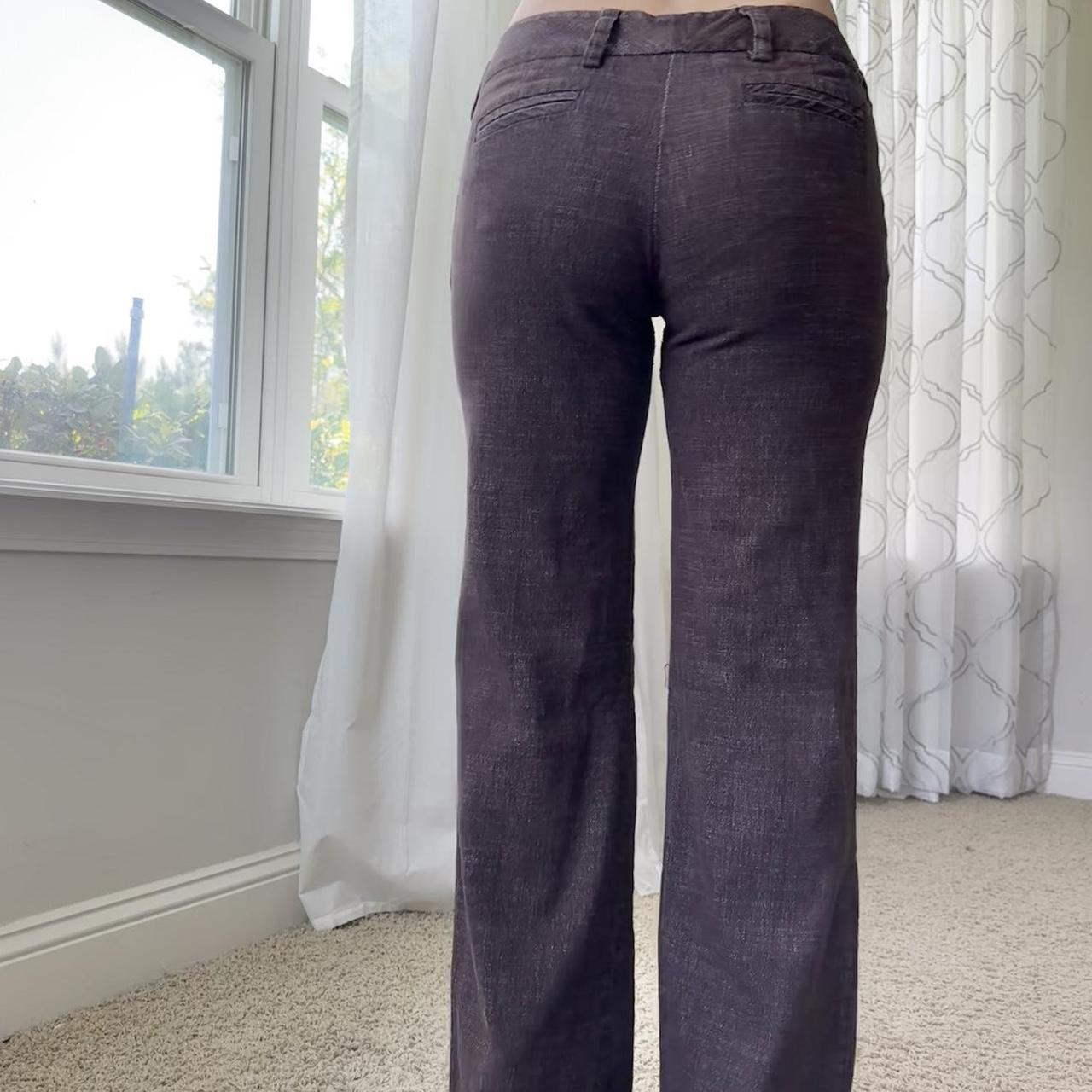 Women's Brown and White Trousers