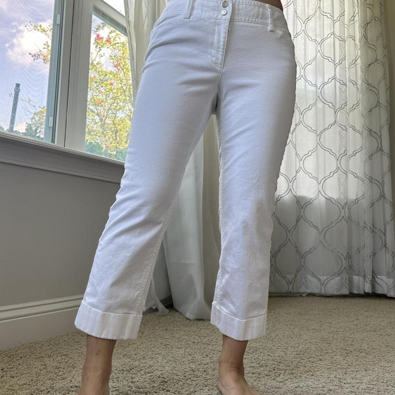 White House Black Market Women's White Trousers