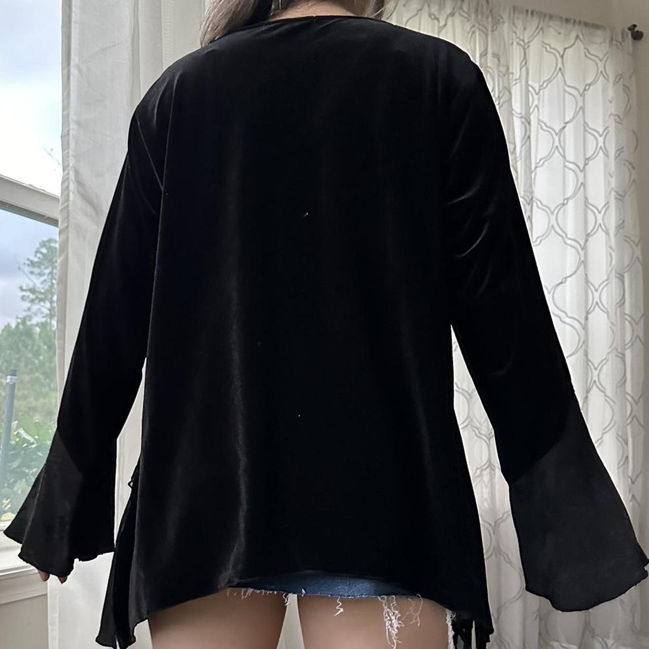 Women's Black and Gold Blouse