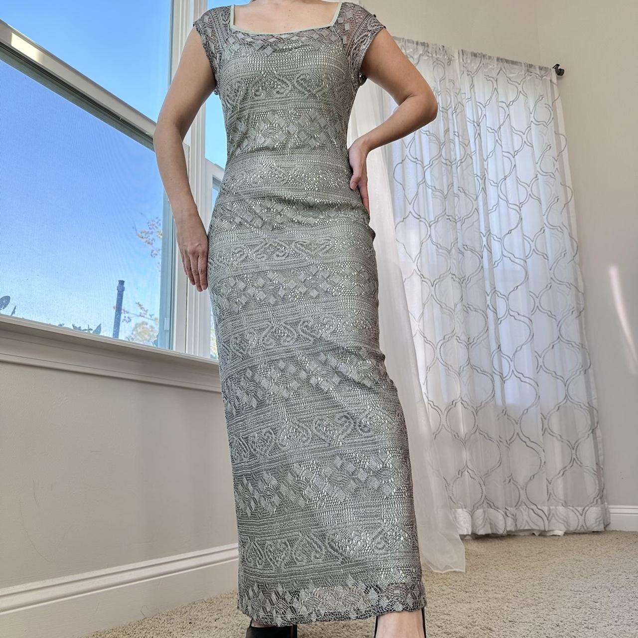 Women's Green and Black Dress