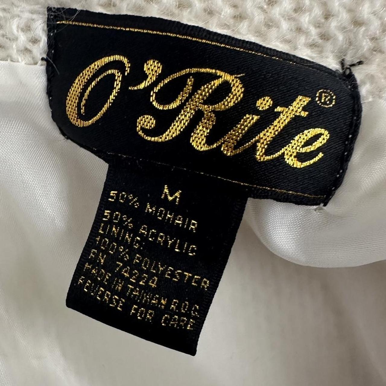 Women's Cream and White Cardigan