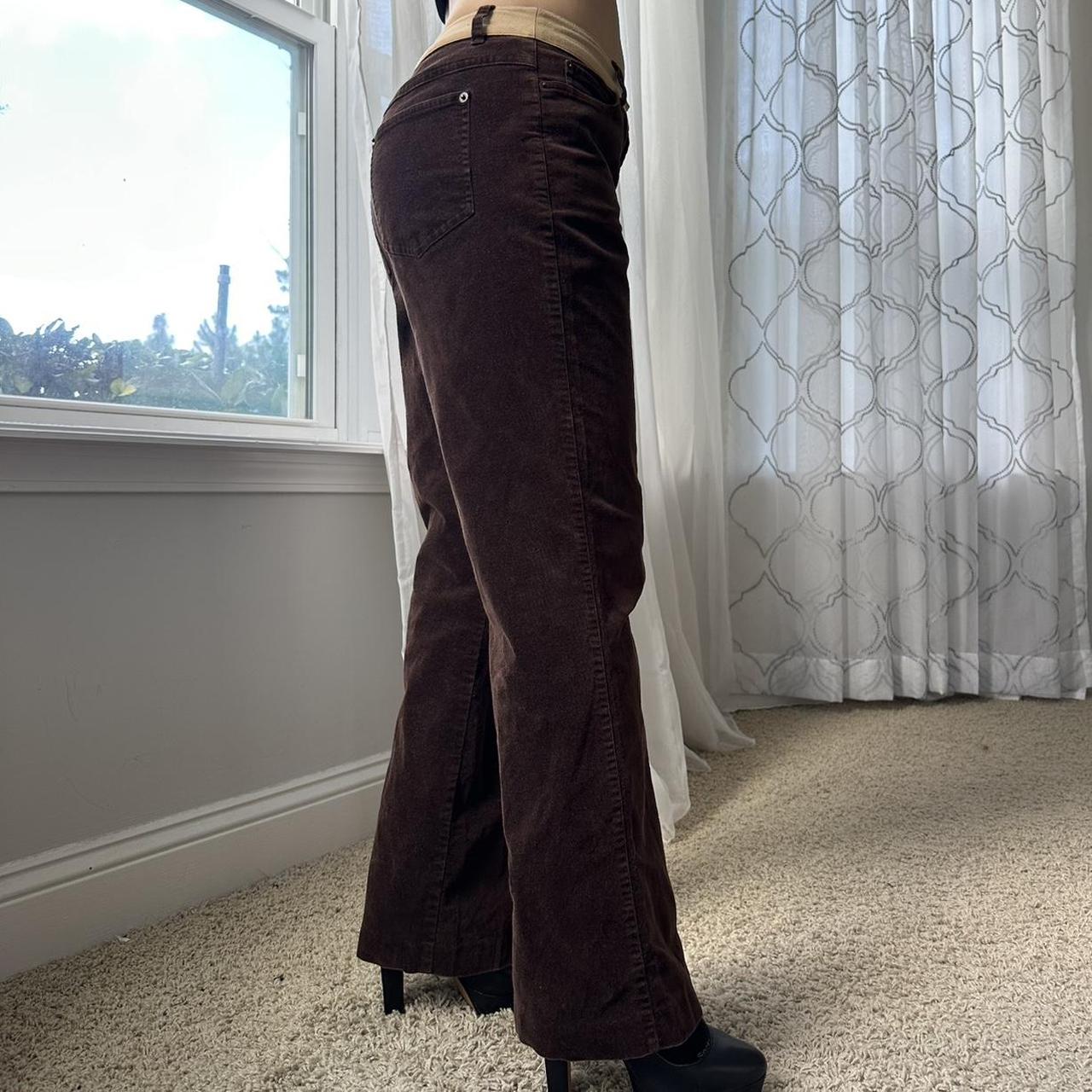 Women's Brown and Tan Trousers