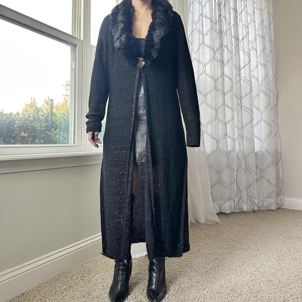 White House Black Market Women's Black Coat