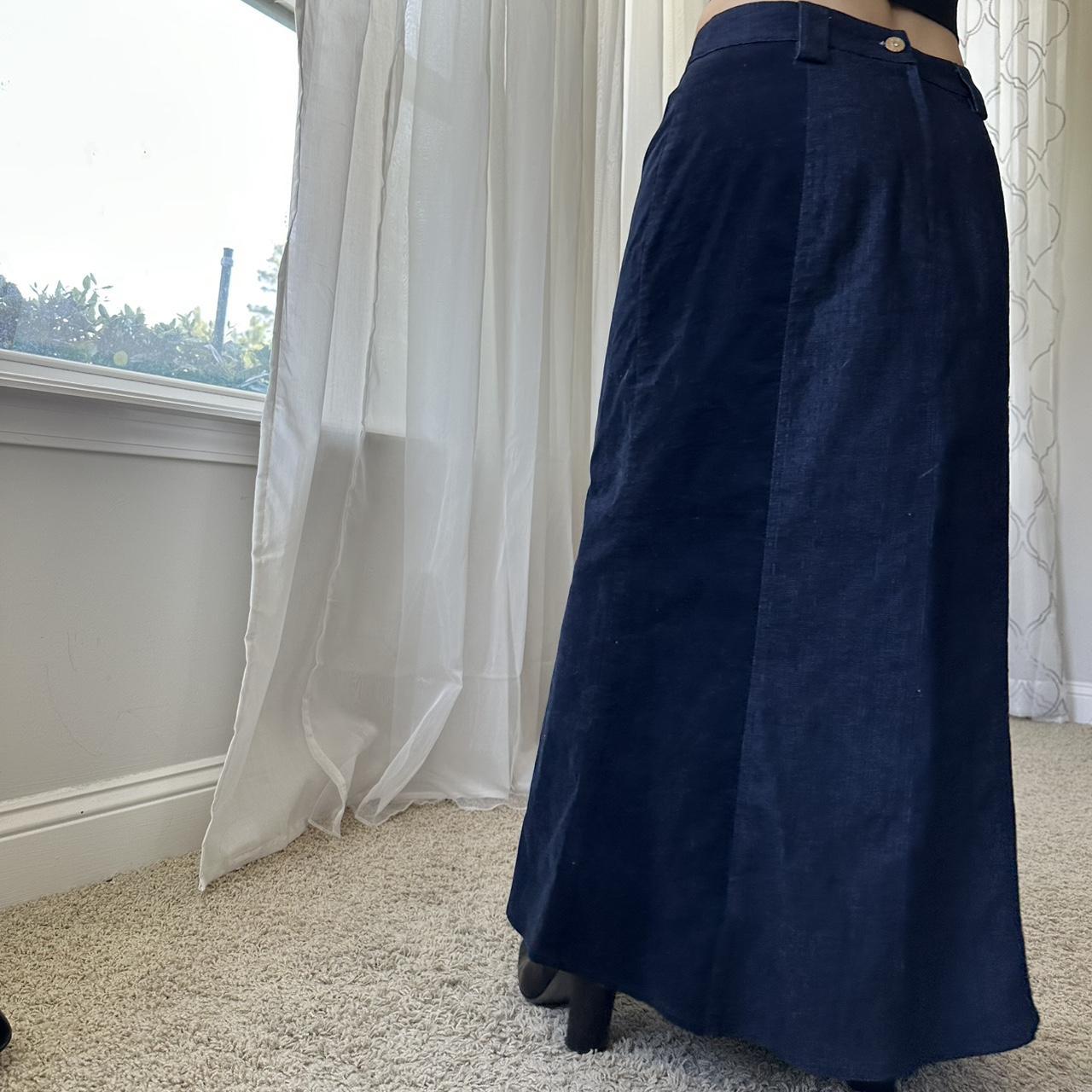 Women's Navy and Blue Skirt