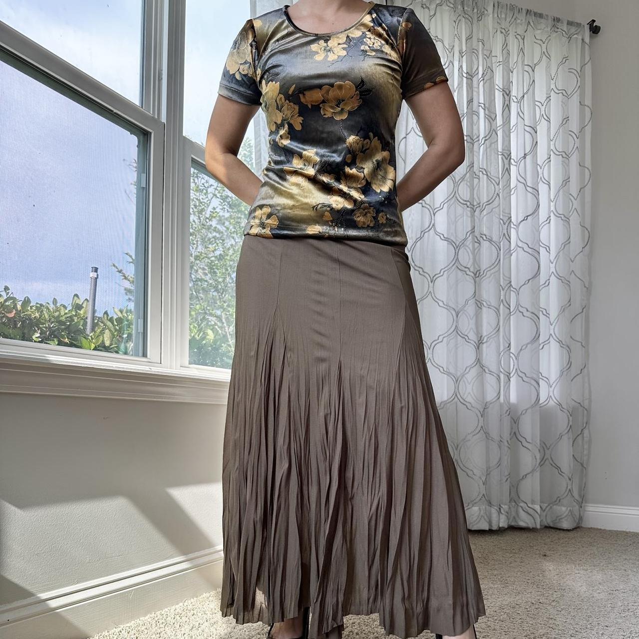 Rafaella Women's Brown and Khaki Skirt
