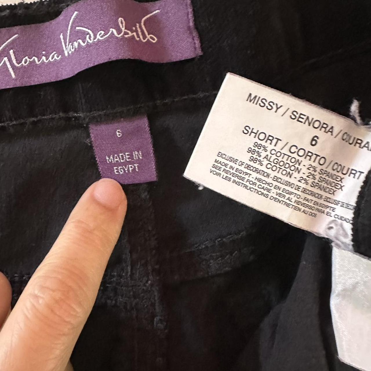 Gloria Vanderbilt Women's Black Trousers