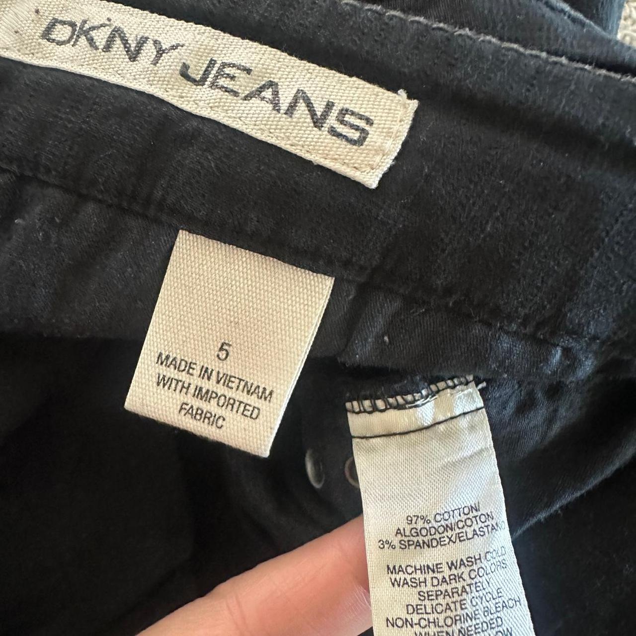 DKNY Women's Black and Grey Trousers