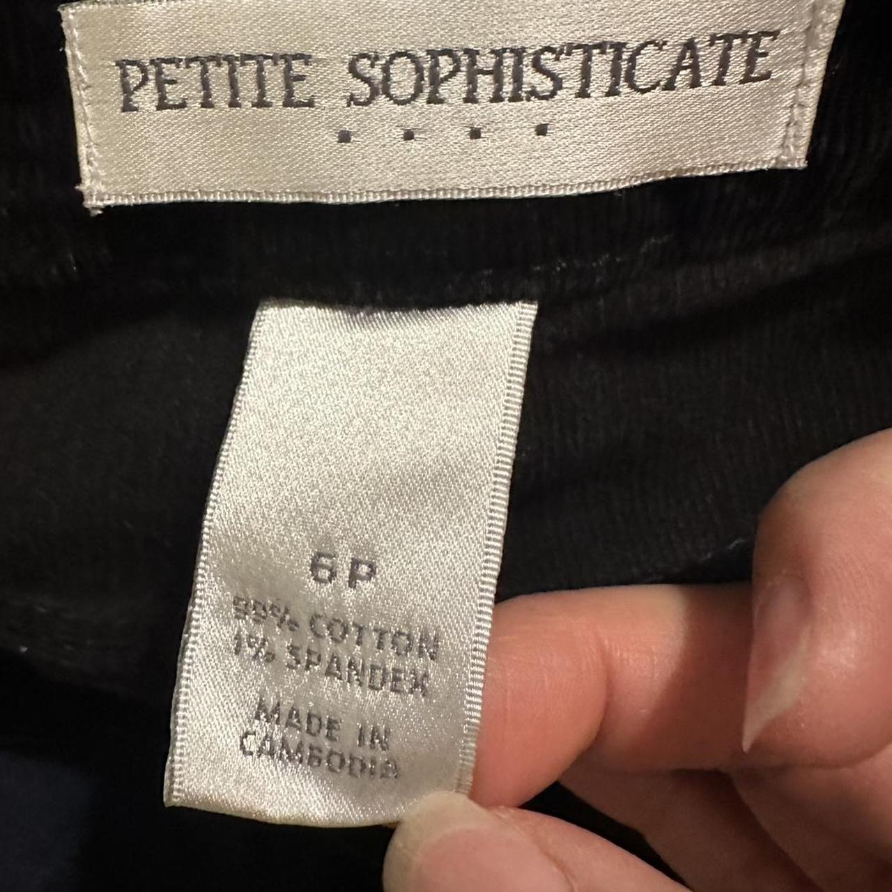 Petite Sophisticate Women's Black Trousers