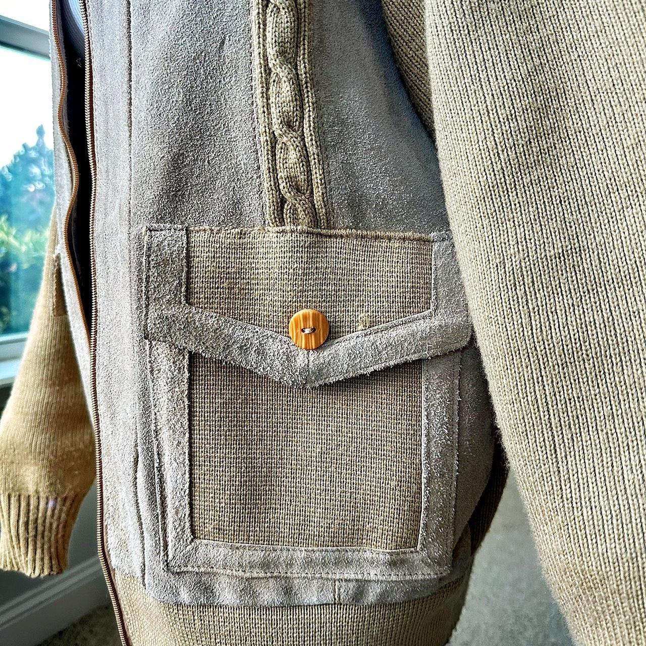 Women's Tan and Khaki Jacket