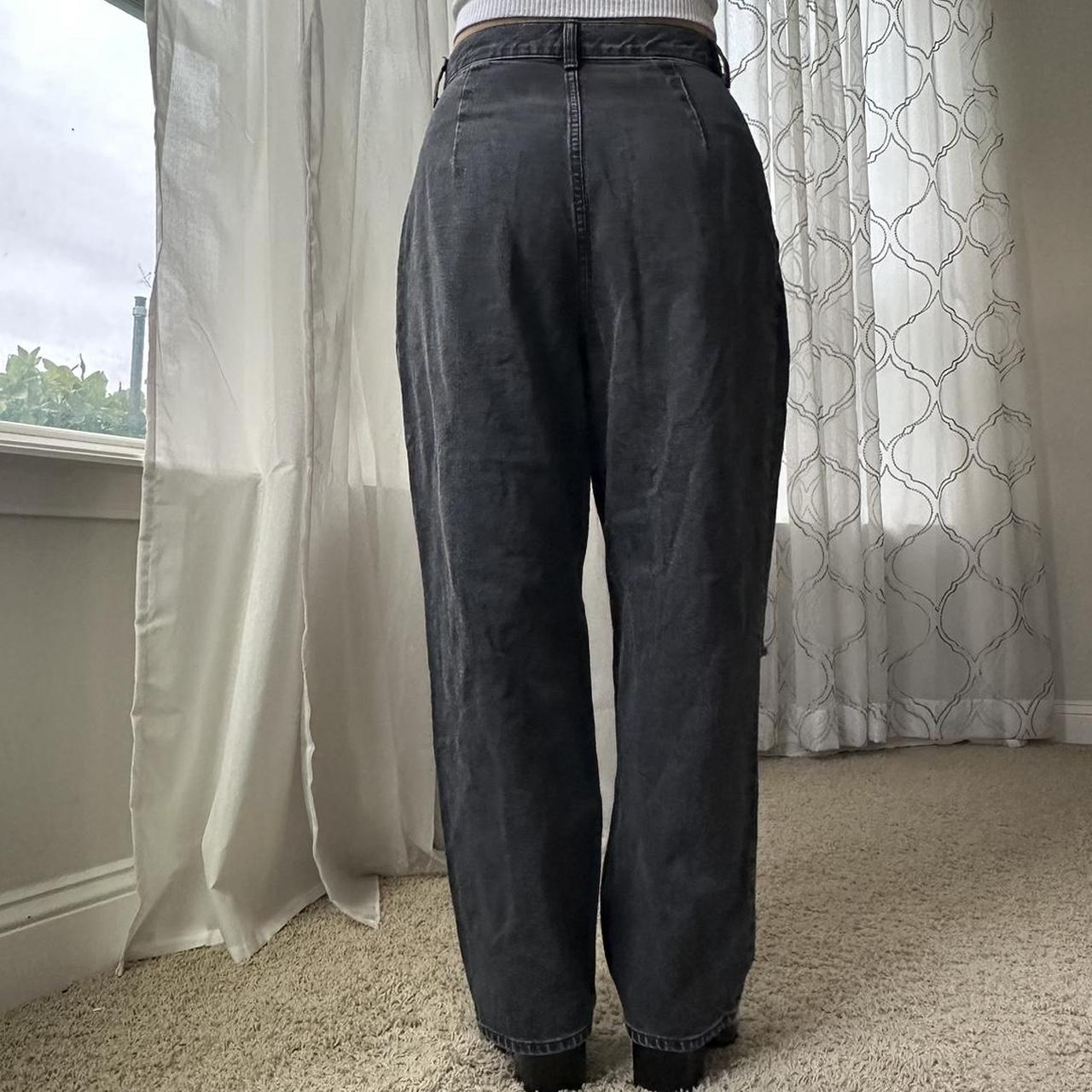 Women's Grey and Black Jeans