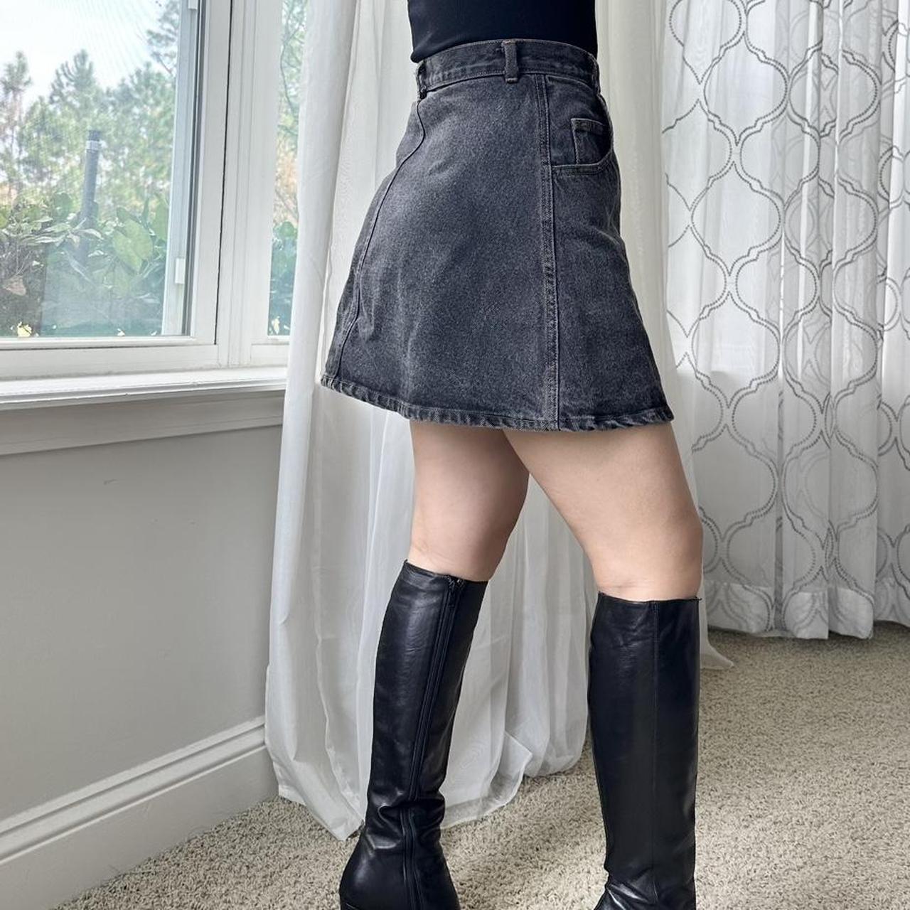 Guess U.S.A. Women's Black and Grey Skirt