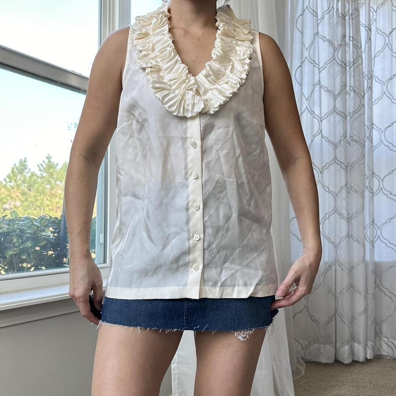 J.Crew Women's Cream Blouse