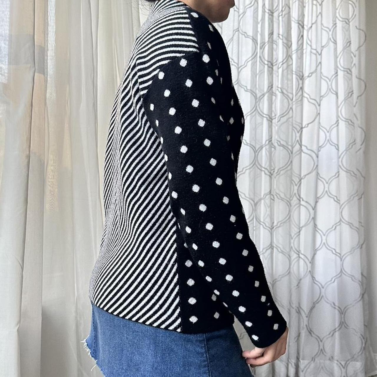 Anthropologie Women's Black and White Jumper