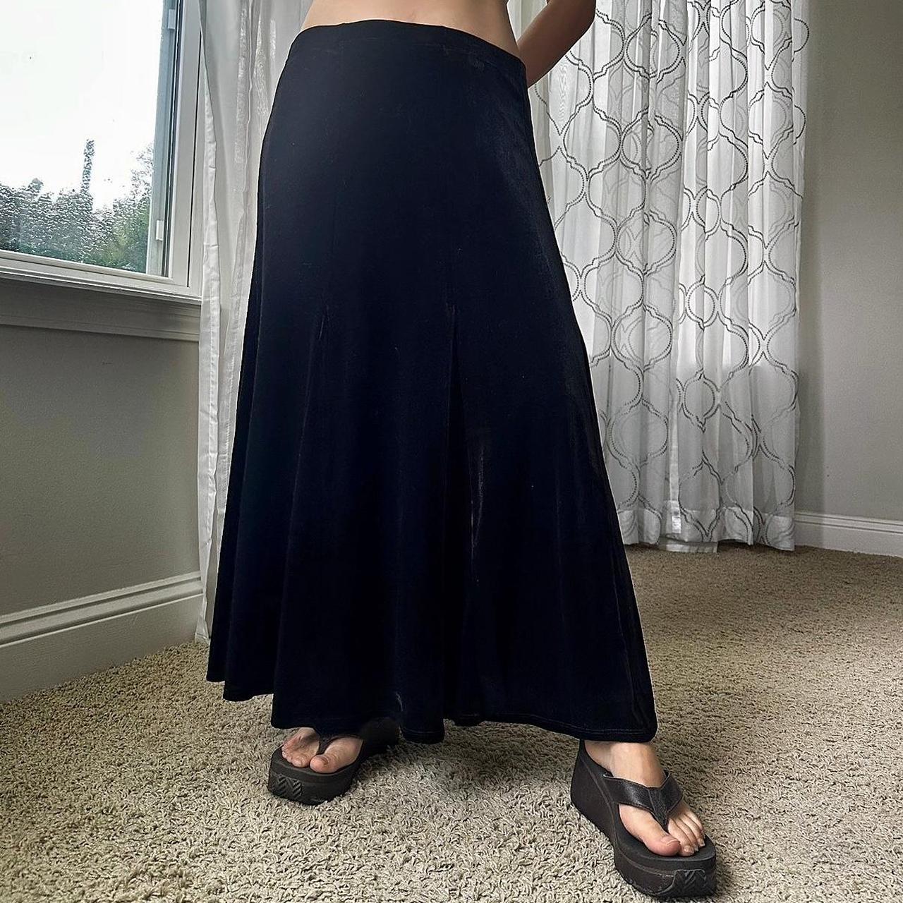 Women's Burgundy and Purple Skirt