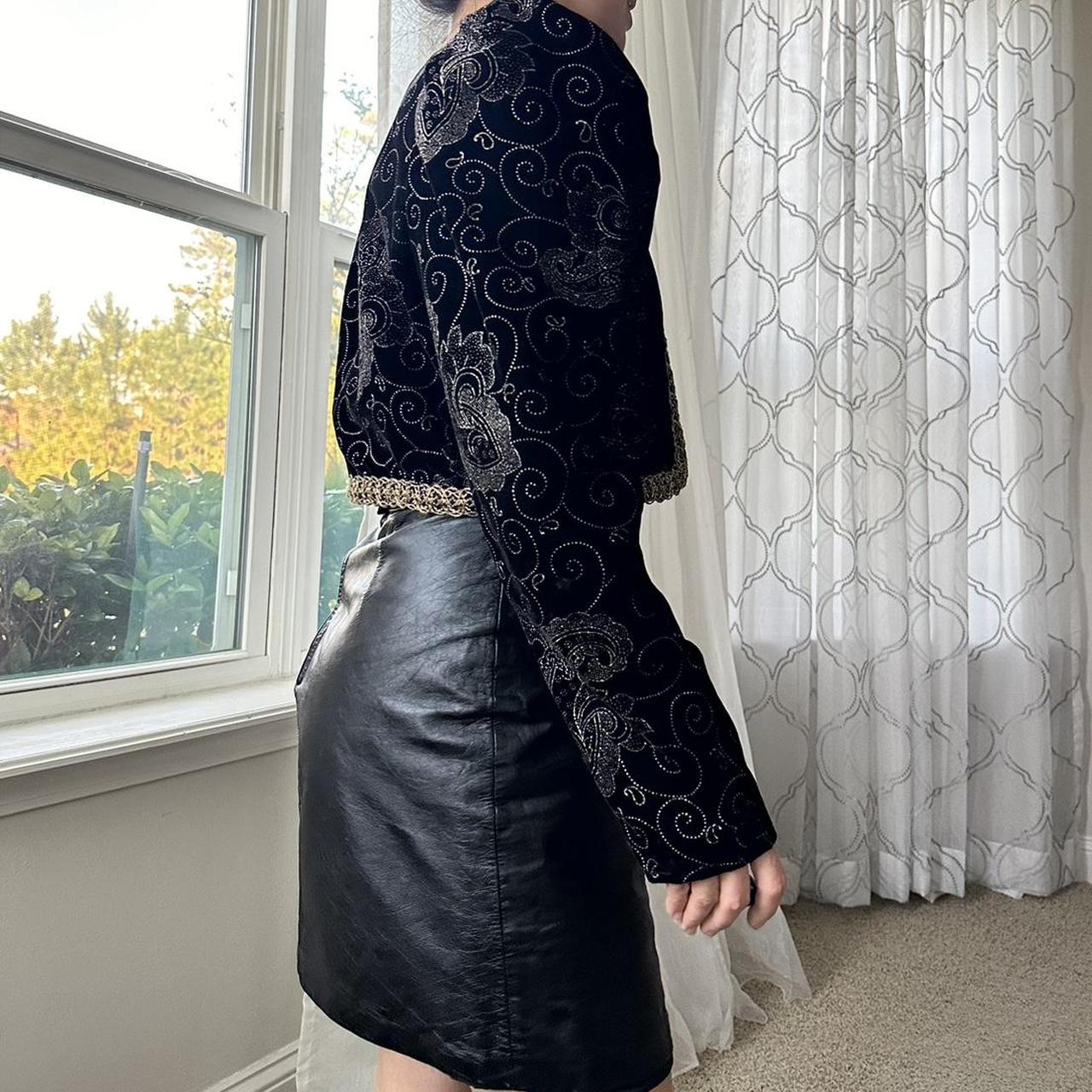 Women's Black and Gold Jacket
