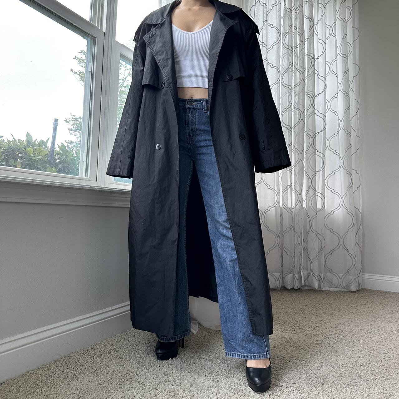 Women's Black and Grey Coat