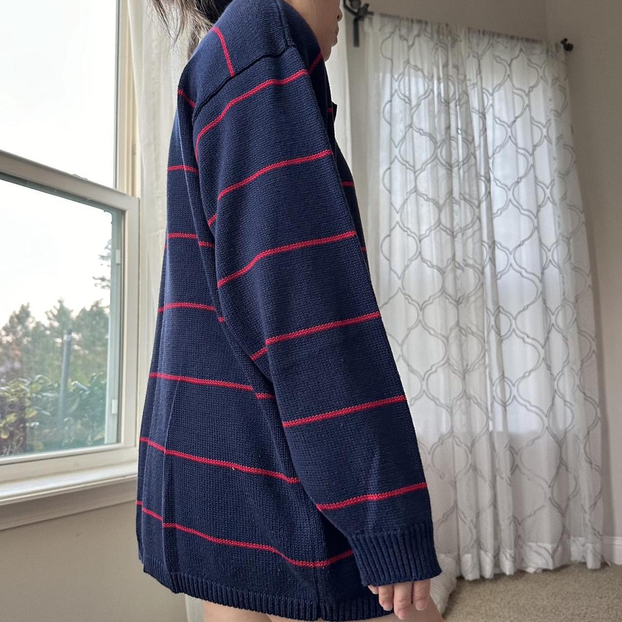 Jones New York Women's Navy and Red Jumper