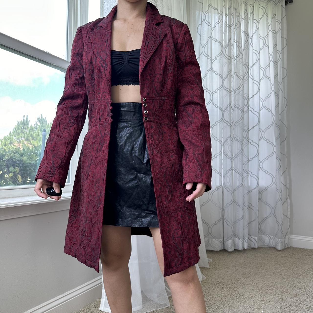 Women's Burgundy and Red Jacket