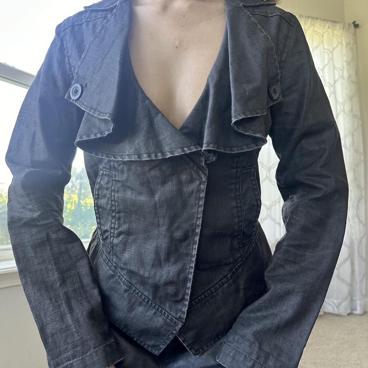 Cabi Women's Black and Grey Jacket