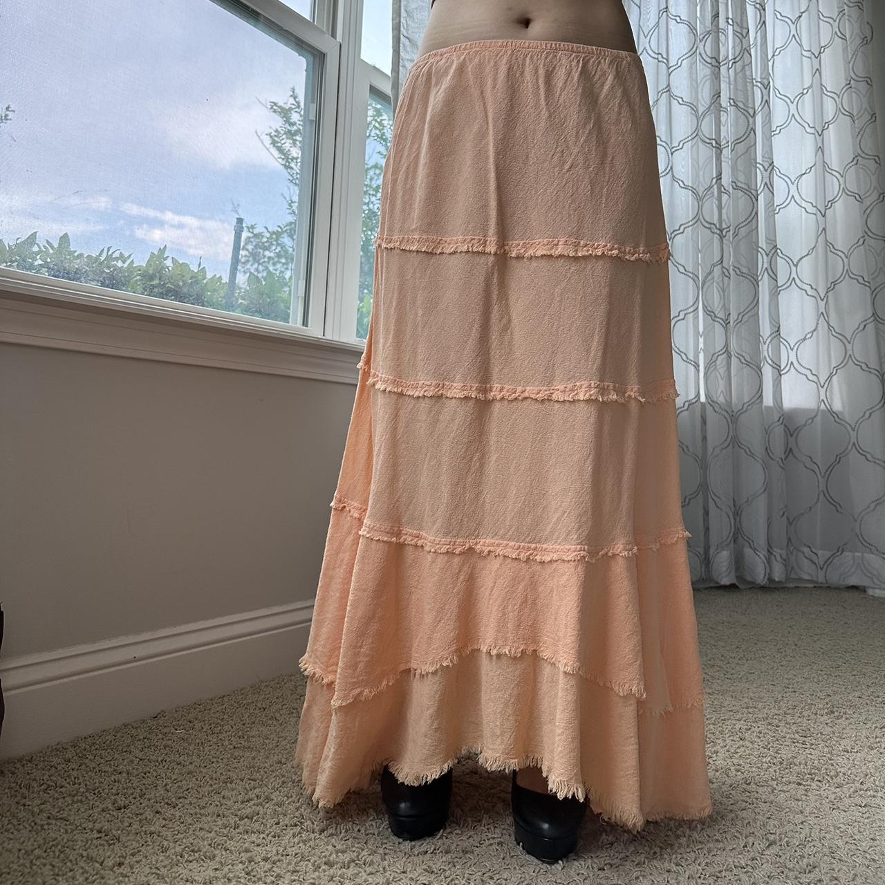 Women's Orange and Pink Skirt