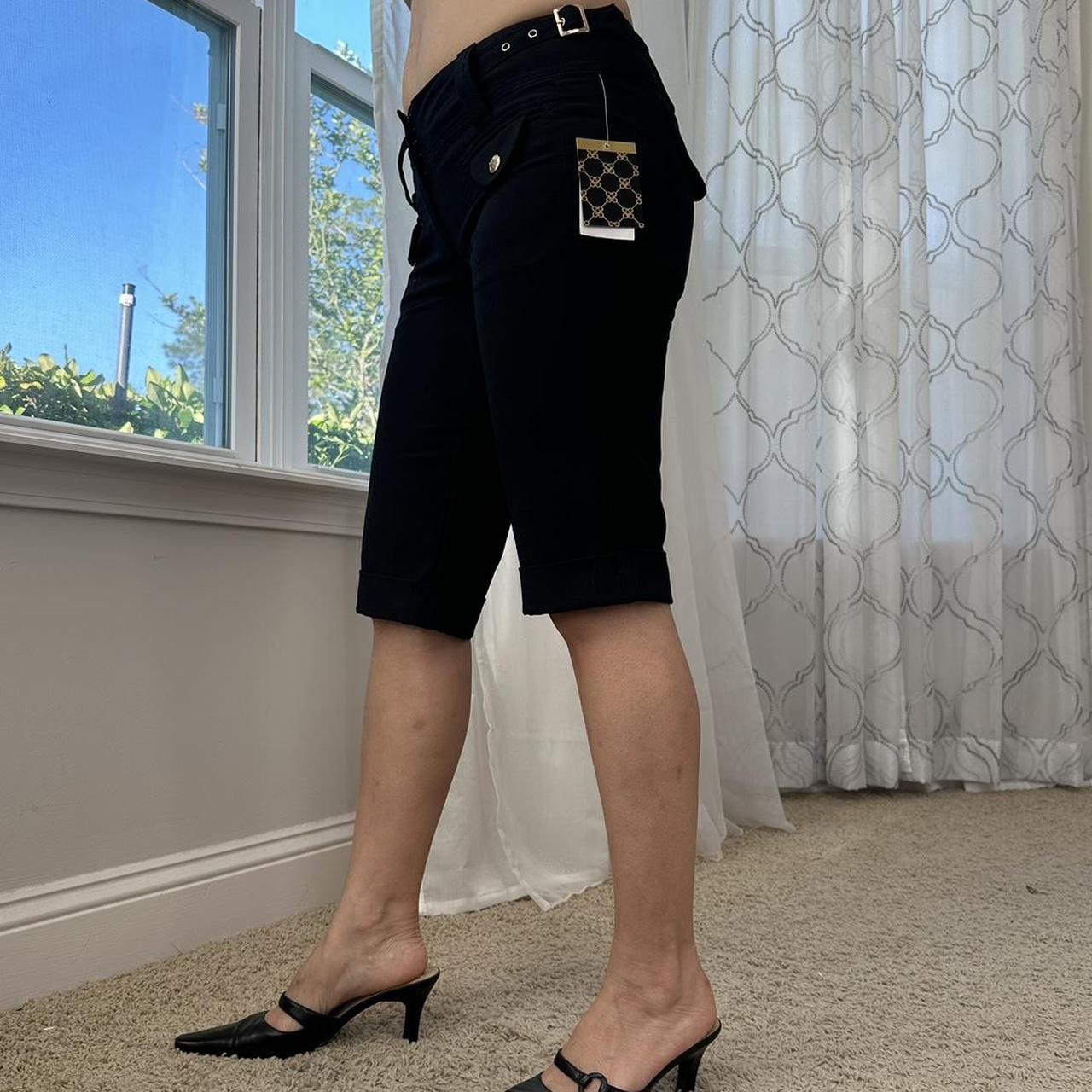 Women's Black and Gold Trousers