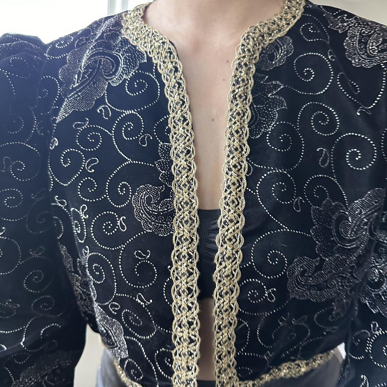 Women's Black and Gold Jacket