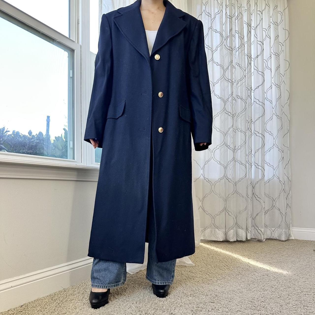Women's Navy and Gold Coat