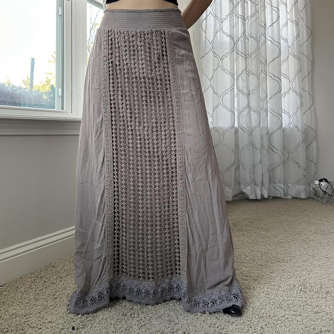 Chico's Women's Brown and Tan Skirt