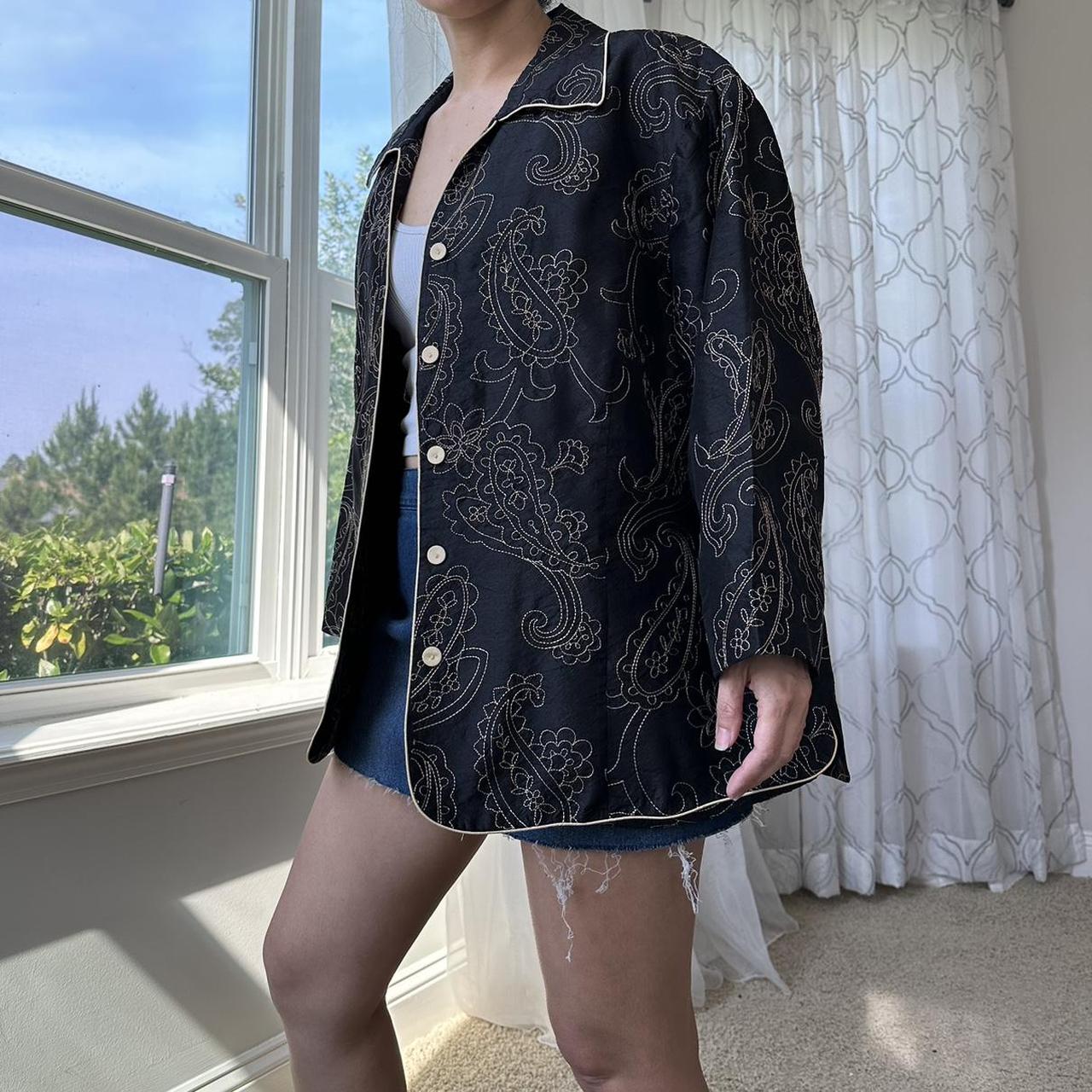 Women's Black and Tan Jacket