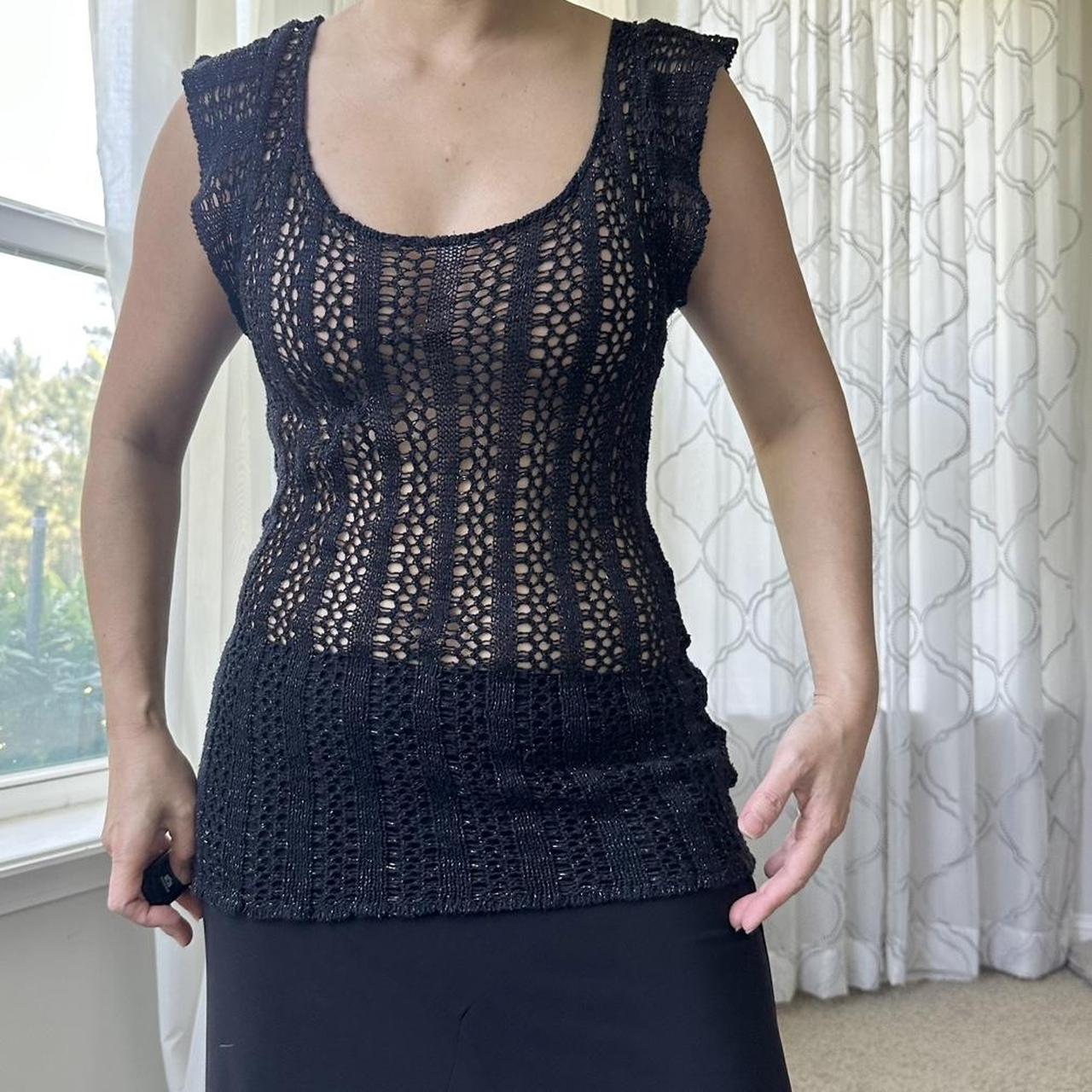 Women's Black and Gold Vest