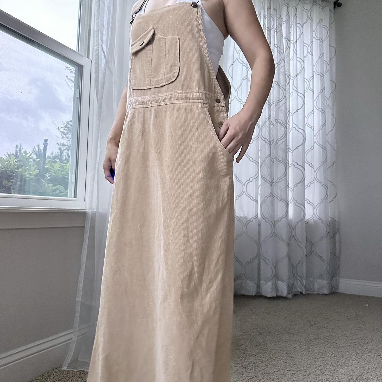 Women's Tan Dungarees-overalls
